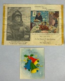 Korean War Chinese - North Korean Propaganda Christmas Card & Leaflet for U.S. & U.N. Troops