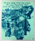 Vietnam War Anti-War Poster - Dead Civilians & Ho Chi Minh Quote