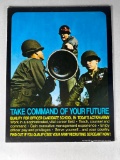 Vietnam War 1967 Army Officer Candidate School Recruiting Counter Standee - Placard