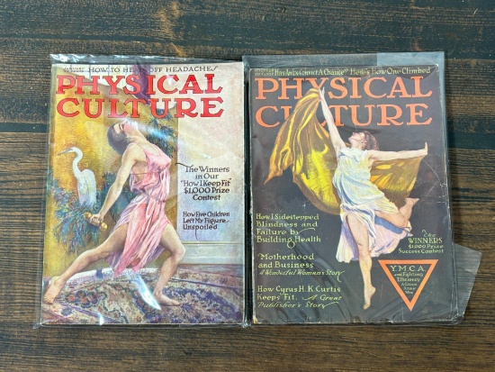 Antique 1919 and 1920 Issues of Physical Culture Magazine