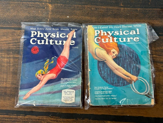 Two Issues of 1920's Physical Culture Magazine