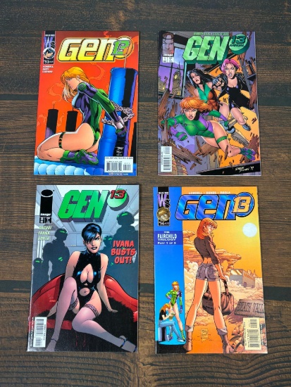 Group of 4 Gen13 Comic Books from the 2000s