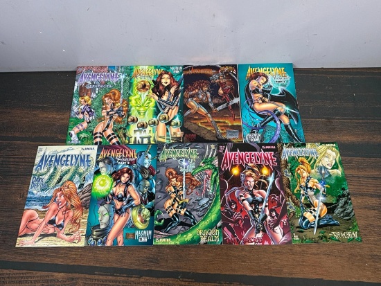 Group of Nine Avengelyne Comic Books from the 2000s