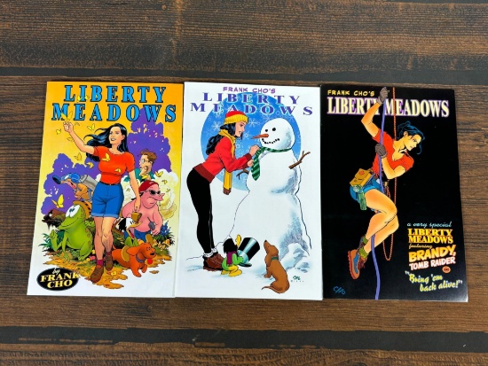 Three Vintage Liberty Meadows Comic Books