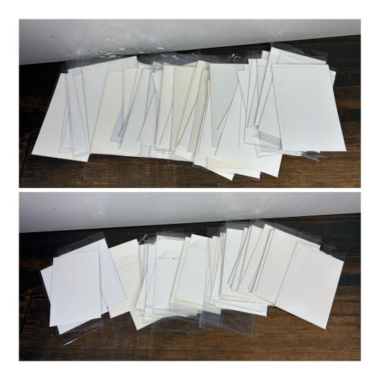 Large Group of Comic Book Backing Cardboard and Plastic Sheets