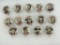 1948 Quaker Oats Movie Star Pin - Button Lot - 14 Buttons