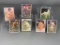 1957 Topps baseball cards: Al Kaline, Slaughter, Roberts, Newcombe, Ashburn, Kell, Furillo