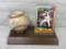Nolan Ryan Autographed Baseball With 1990 Topps Card #1