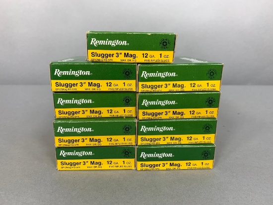 9 Boxes Remington 12 Gauge Slugger Shotgun Shells