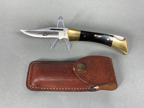 Vintage Case Pocket Knife XX SS USA Shark Tooth in Sheath