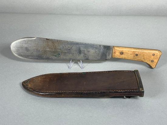 Large Size USMC Bolo Knife WWII with Scabbard