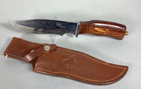 Vintage Colt Sheffield England Knife with Sheath