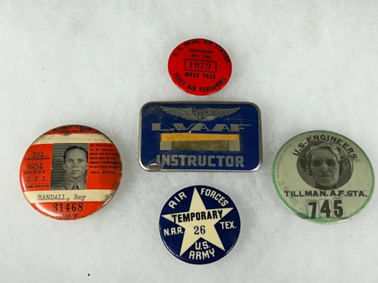 WWII badges for U.S. Army Air Force and Naval Aviation