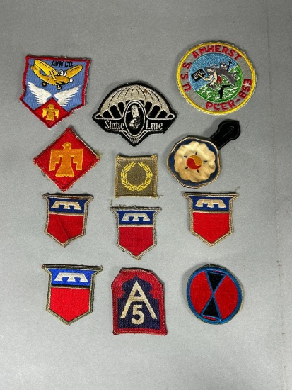 WWII & Post War U.S. Patch Lot Including Theater Made