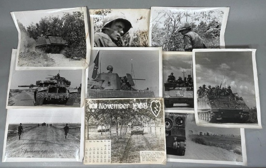 Vietnam War 25th Division November 1968 Photograph Lot (10) Large Format 11" x 14"