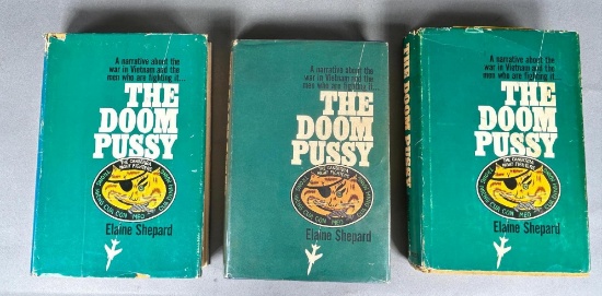 Vietnam War 1967 Classic Book Lot "THE DOOM PUSSY" 3 Different Editions by Elaine Shepard