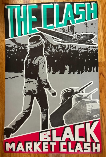1980 Clash - The Black Market Clash Record Promo Poster