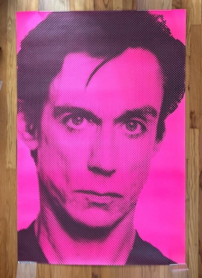 1986 Iggy Pop Blah Blah Blah Album Promotional Poster - Pink Version