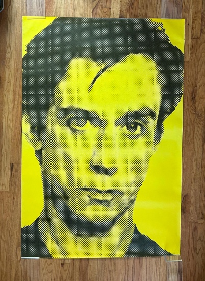 1986 Iggy Pop Blah Blah Blah Album Promotional Poster - Yellow Version