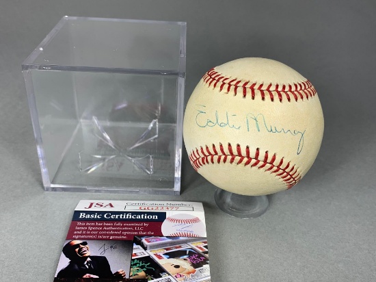 Eddie Murray signed MLB baseball JSA