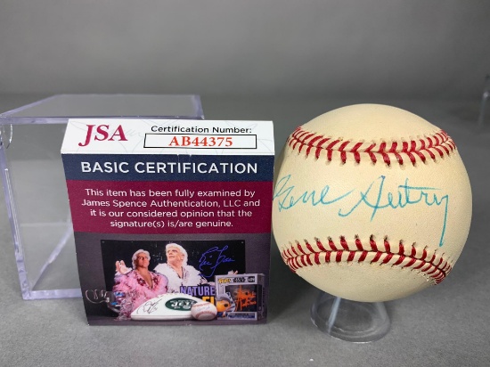 Gene Autry signed MLB, JSA