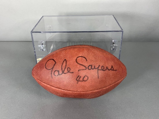 Gale Sayers signed full sized NFL football, JSA