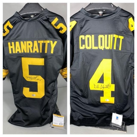 Pittsburgh Steelers 2 jerseys: Hanratty & Craig Colquitt, Beckett & Total Sports