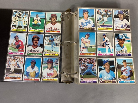 1979 Topps baseball set: Ozzie Smith (Rookie) plus many Stars, in a binder