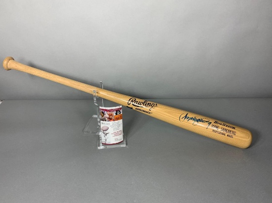 Ryne Sandberg signed Rawlings engraved bat, JSA