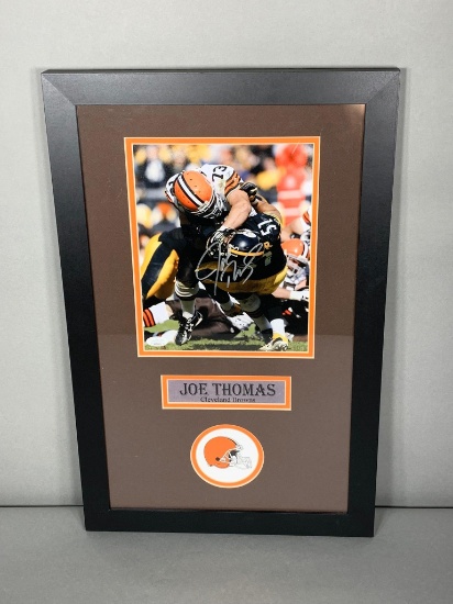 Joe Thomas matted & framed color 8x10, JSA