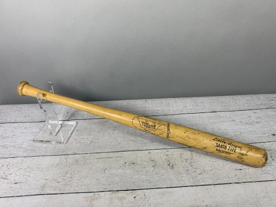 Vintage Ron Santo Baseball Bat Model 100LL