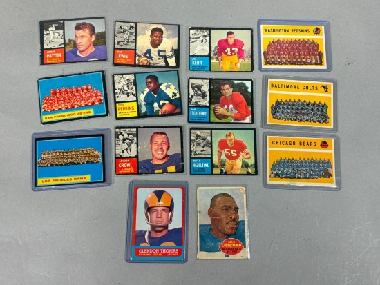 Group of 1960 to 1963 Topps Football Cards