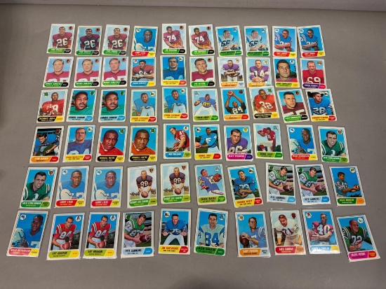 Group of 1968 Topps Football Cards Stars and Commons
