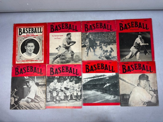 Group of 1939 to 1947 Baseball Magazines