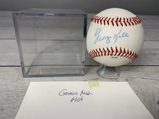 George Kell Autographed Baseball
