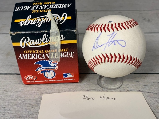 Drew Henson Autographed Baseball