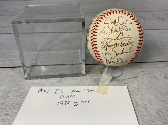 Vintage International League All Star Game Autographed Baseball