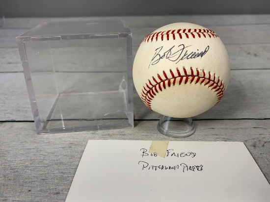 Bob Friend Autographed Baseball