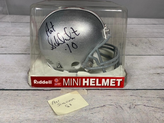 Art Schlitzer Autographed Ohio State University Buckeyes Mini Helmet