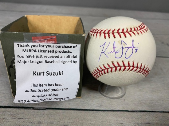 Kurt Suzuki Autographed Baseball