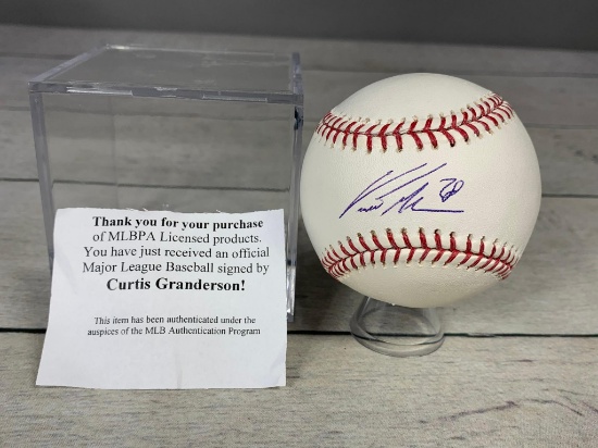 Curtis Granderson Autographed Baseball