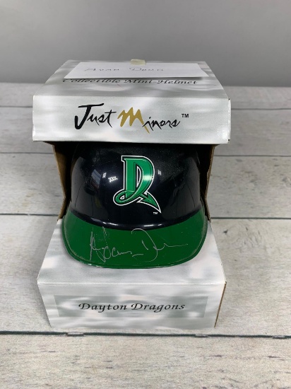 Adam Dunn Autographed Dayton Dragons Minor League Mini Helmet