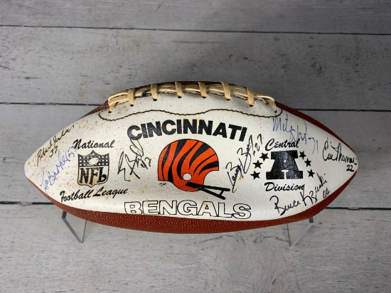 Cincinnati Bengals NFL Football Autographed by Many Team Members
