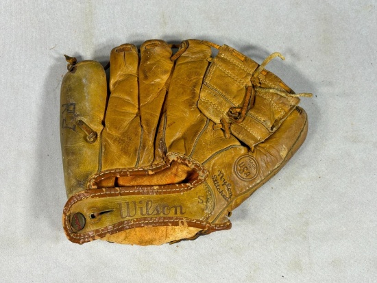 1950's Jackie Brandt Vintage Leather Baseball Glove