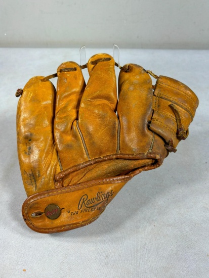 Vintage Wally Post Cincinnati Reds Rawlings Leather Baseball Glove