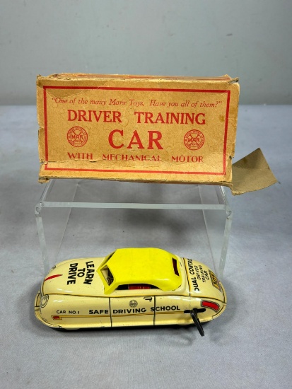 Vintage Learn to Drive Driver Training Toy Car by Marx with Original Box