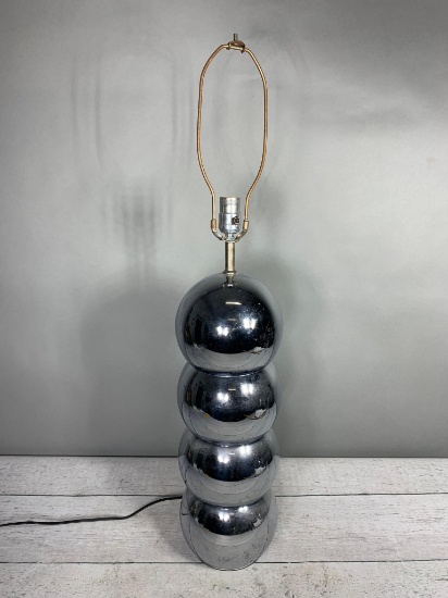Vintage George Kovacs Type Designed Chrome Stack Ball Lamp