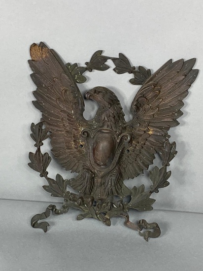 Antique Brass Wall Mounted American Eagle