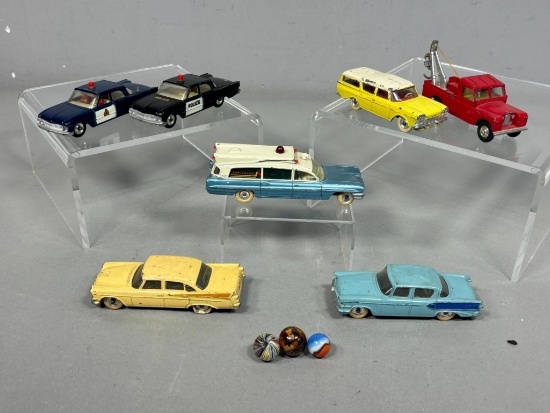 Group Lot of Vintage Toy Cars Dinky, Corgi