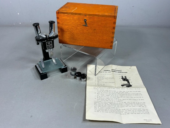 Vintage Stereo Microscope in Box COC